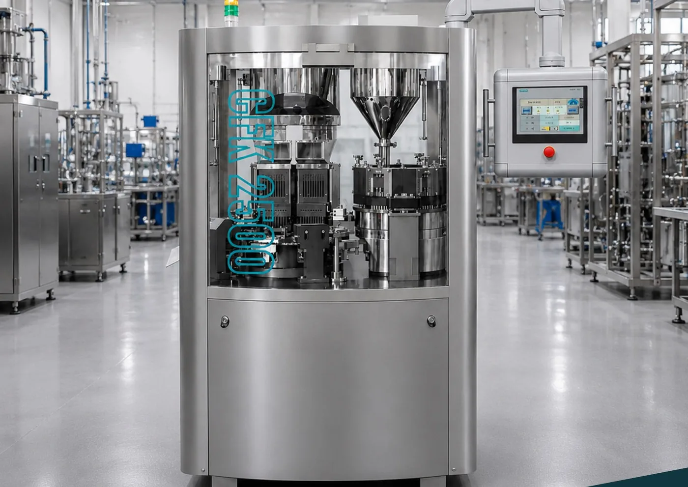 CFK-2500C – Vollautomatische Kapselfüllmaschine für Pulver und Pellets (Bild 1 von 4)